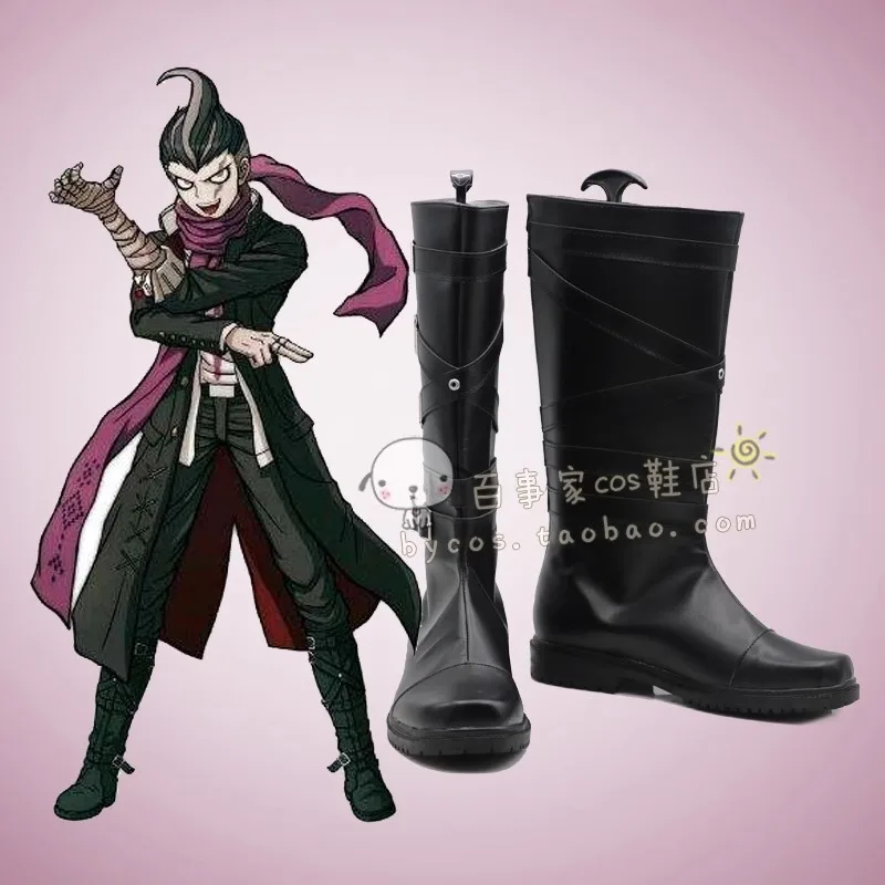 

Danganronpa 2 Goodbye Despair Gundham Tanaka Косплей Костюм Обувь Сапоги ручной работы из искусственной кожи