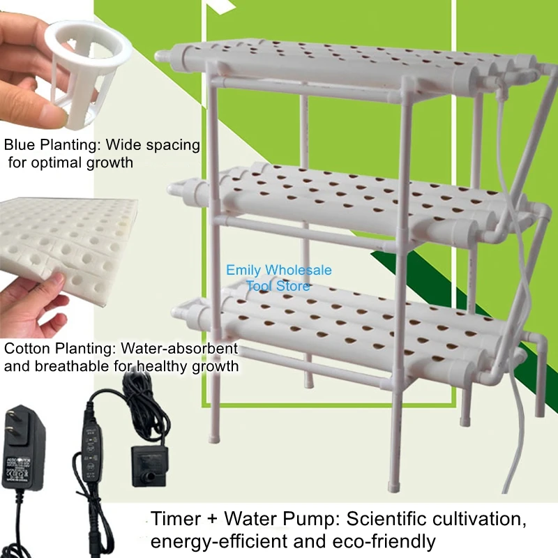 Balcony Pipeline Hydroponic Vegetable Cultivation Machine Soilless Planting Equipment Multi-Layer Vertical Gardening Rack