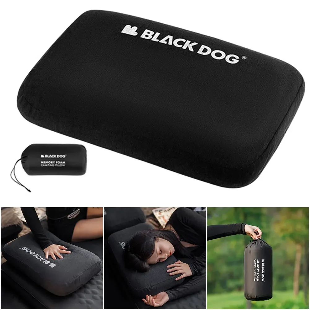 Outdoor memory foam pillow portable outdoor travel pillow comfortable square pillow office nap pillow