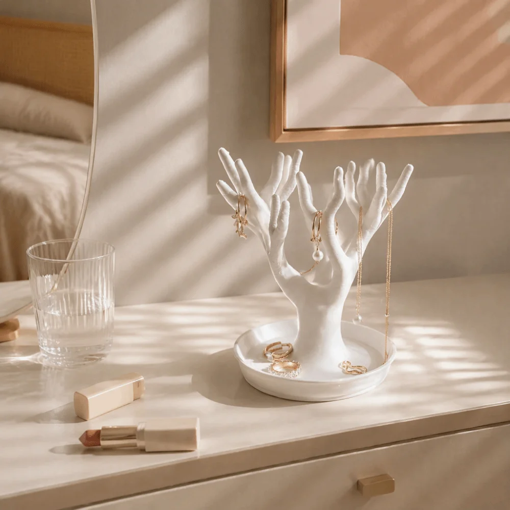 3D Printed Miscellaneous Item Storage Tray Decorative Figurine Simulated Tree-shaped Organizer Jewelry Towers Nordic