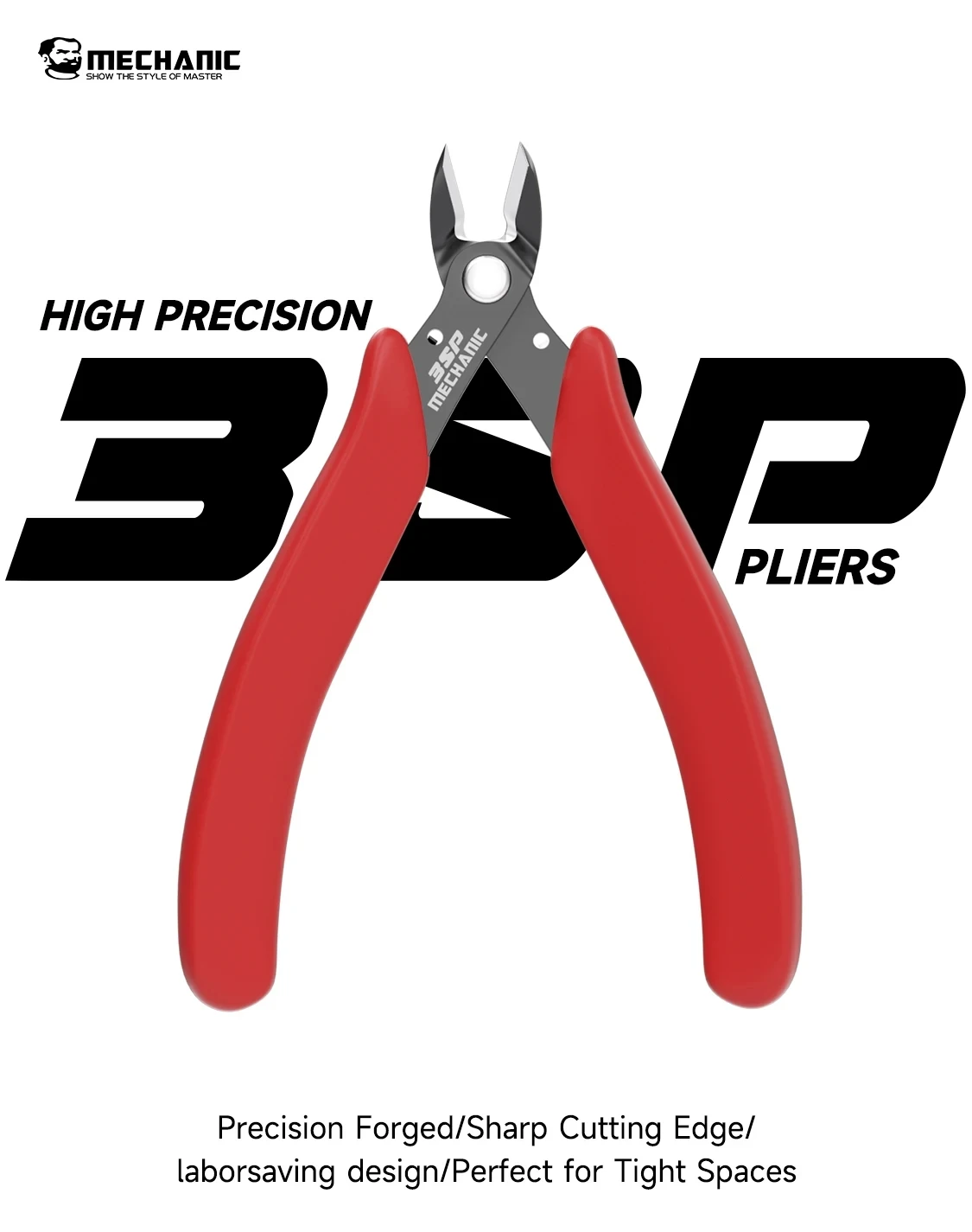 

MECHANIC 3SP HIGH PRECISION 5" Precision Diagonal Pliers Cutting Pliers for Wire Cable Cutter High Hardness Hand Repair Tools