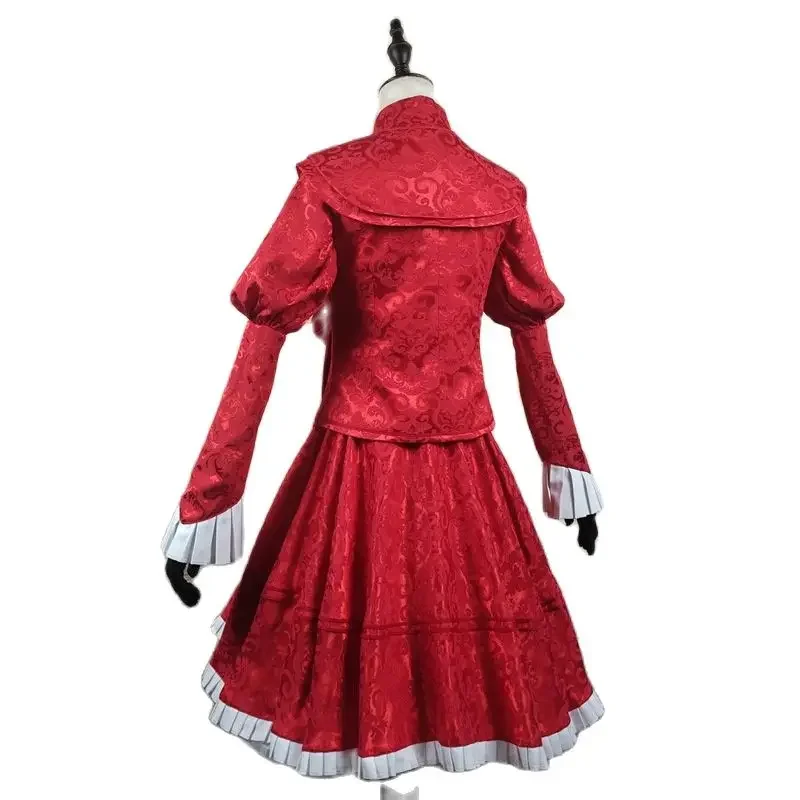 Costumes de Cosplay Anime Shadow, Uniformes de Femme de Chambre Kate, Robe d'Halloween, Perruque, Haut, Bretelles, Gants, Équipement de Sauna, Rinçage, Certificats, Tenues pour Femme