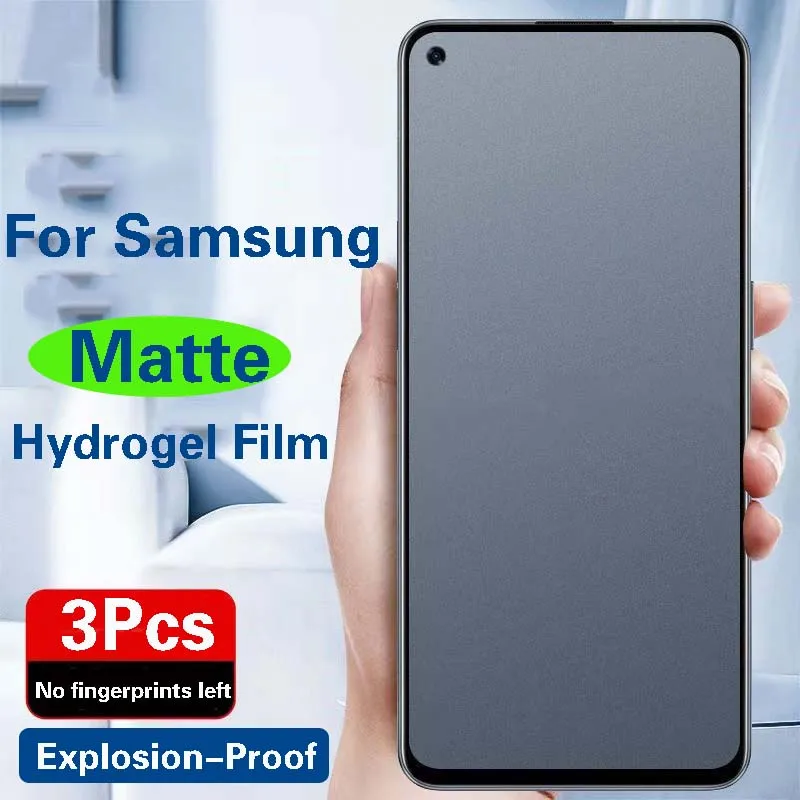 S23Ultra S22Ultra Matte Hydrogel Film For Samsung S20FE S21+ S21Ultra S10 Screen Protector Galaxy Note20U 10+ A53 A52 A71 Soft