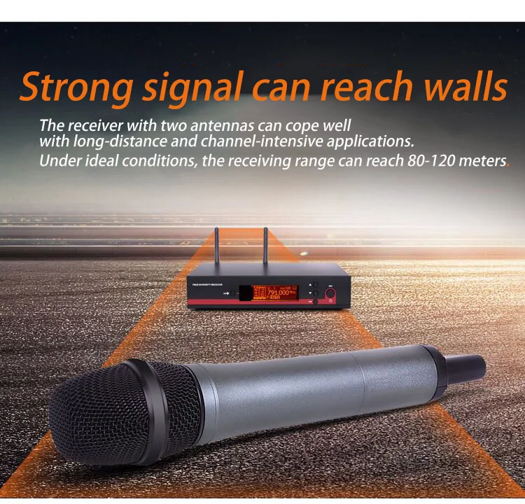 EW100G3(Full Set) Professional Wireless Handheld Karaoke Microphone with RFID Technology Volume Control 1-Year Warranty