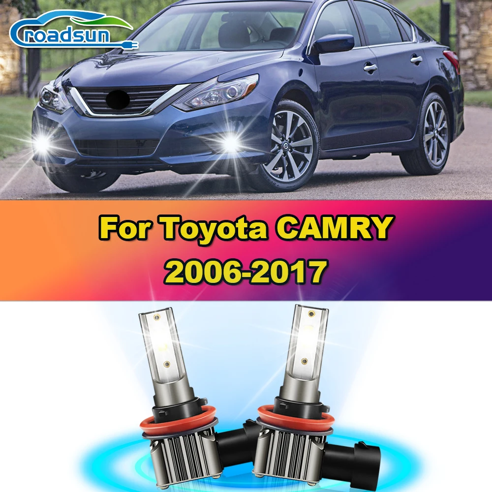 

2Pcs 100W 12000LM Canbus H8 H11 Car LED Fog Light 6000K Fog Lamp 12V For Toyota CAMRY 2006-2011 2012 2013 2014 2015 2016 2017