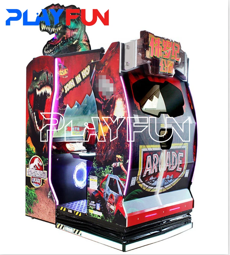 Amusement arcade Jurassic park adult 3D Shooting gun coin operated machine arcade game machine shooting