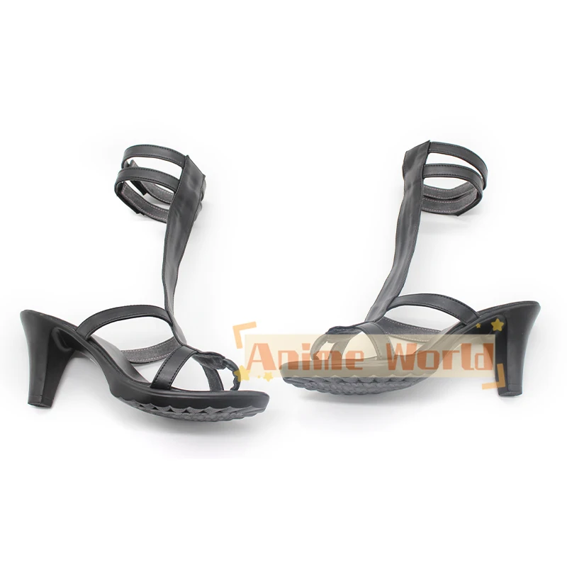 Nami Scarpe Cosplay Sandali con tacco alto Scarpe in pelle PU Stivali di carnevale di Halloween Puntelli su misura