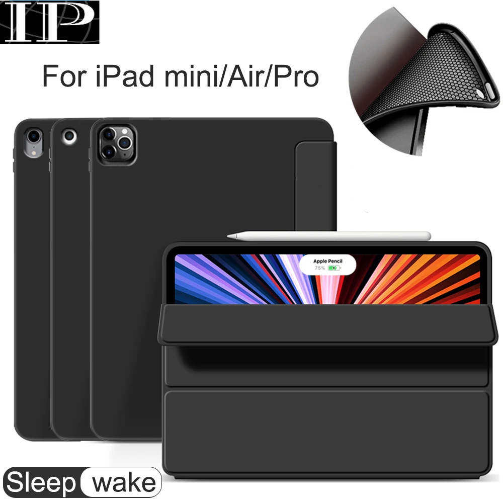 

Tablet Case for Apple ipad 9.7" Air 4 5 6 7 8 9 10 th Gen mini 7.9" 8.3 Pro 11 2020 2021 2022 10.2" Cover Smart sleep wake Stand