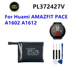 بطارية ليثيوم أيون بوليمر قابلة لإعادة الشحن ل Amazfit PACE ، PL372427V ، A1602 ، A1612 ، 372427V ، أدوات مجانية أفضل 12 بطارية Amazfit Pace مبيعا - رقم 5