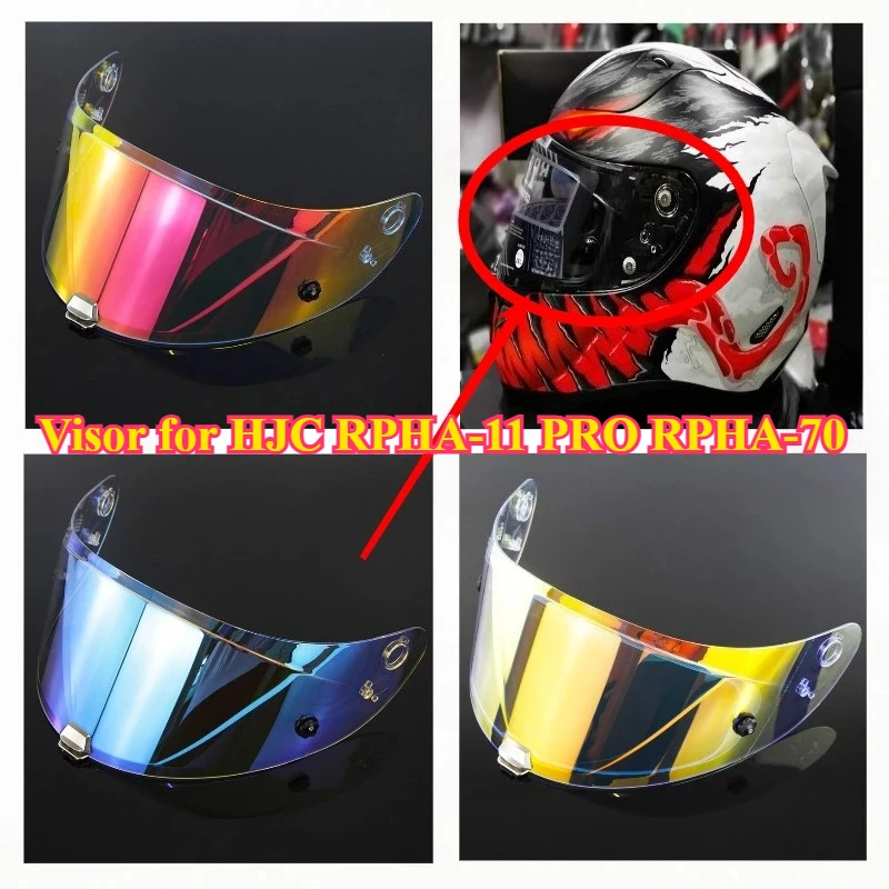 Helmet Visor for HJC RPHA-11 PRO RPHA-70 Anti-UV Dustproof Helmet Lens Helmet Accessories