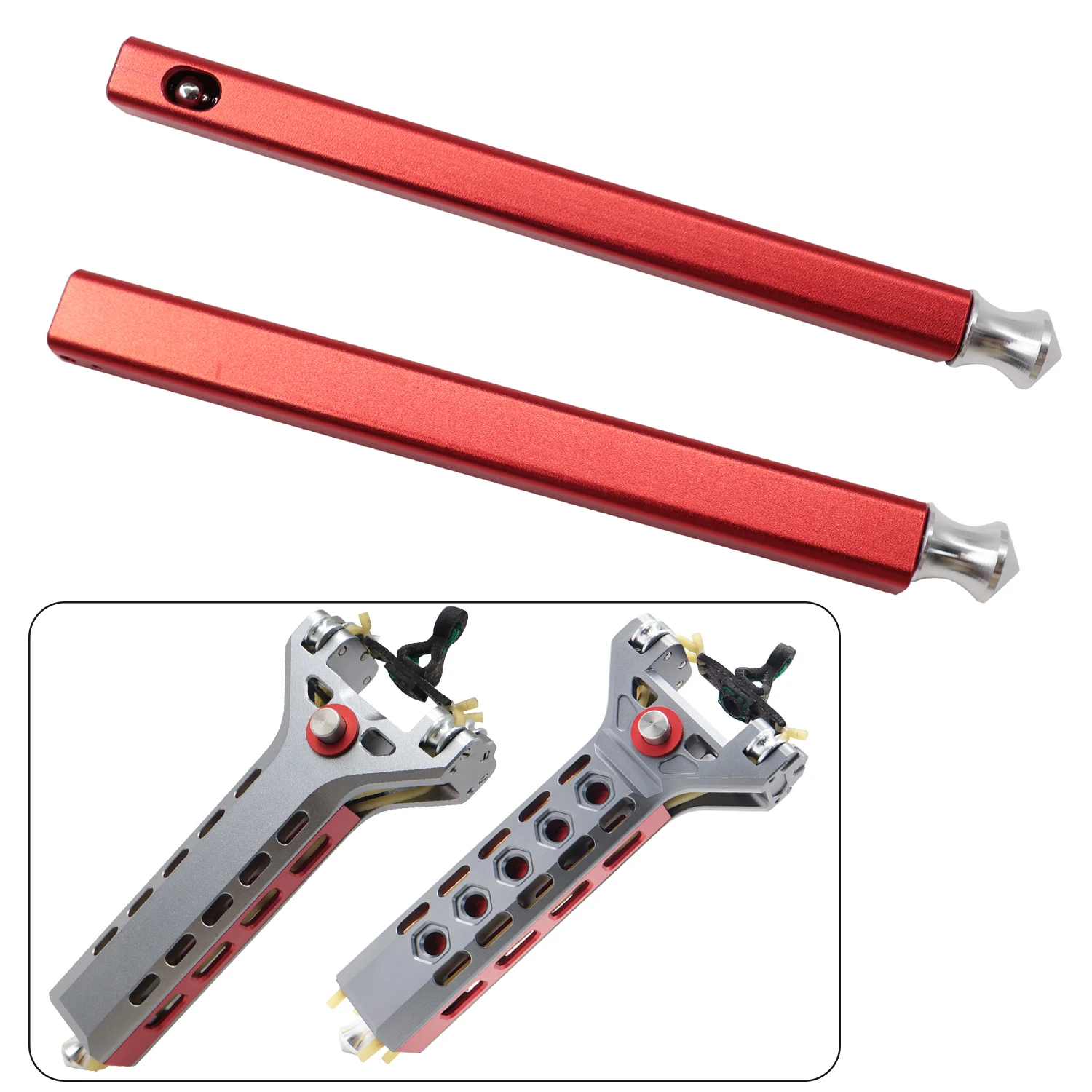 New Type Repeating Slingshot Magazine, Aluminum Alloy Ammo Holder, Self-Ejecting , Compatible With Standard 8mm Steel Balls.