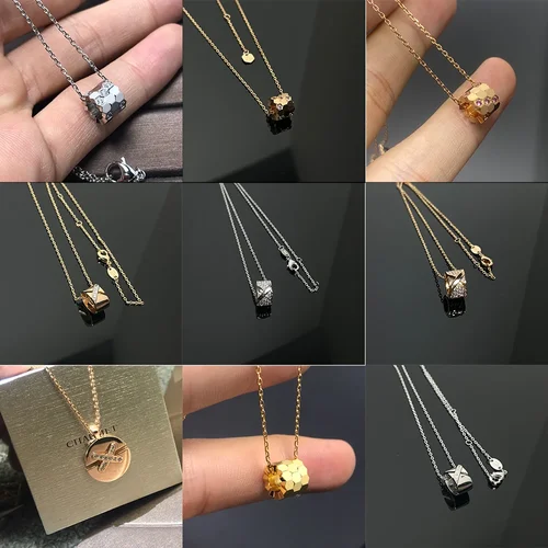 하이 퀄리티 패션 클래식 925 실버 쇼메프 주얼리 펜던트 목걸이, 일상 착용  Best5