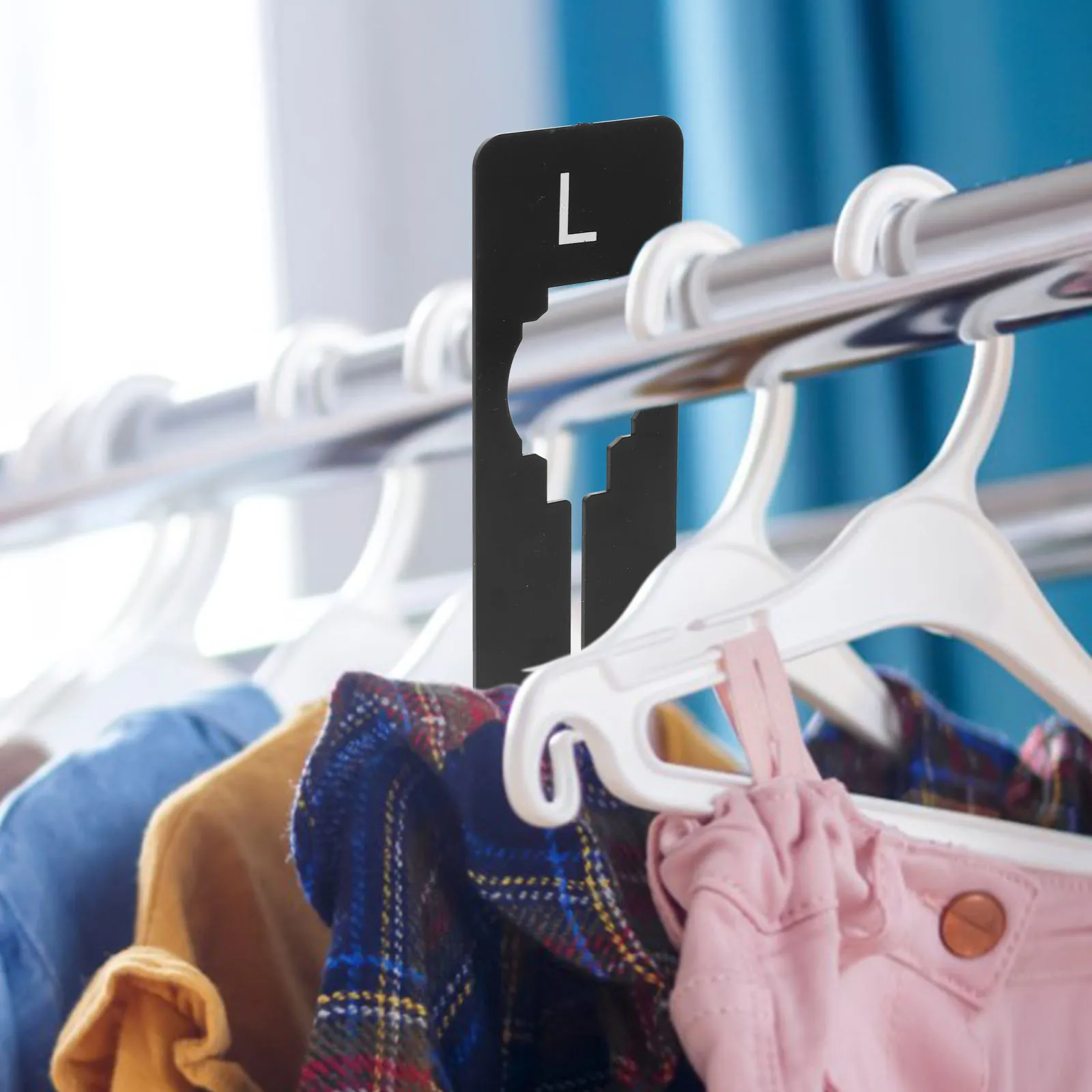 

40pcs Closet Organizers Clothes Dividers Size Labels Plastic Multi Functional Easy Use Storage Solutions