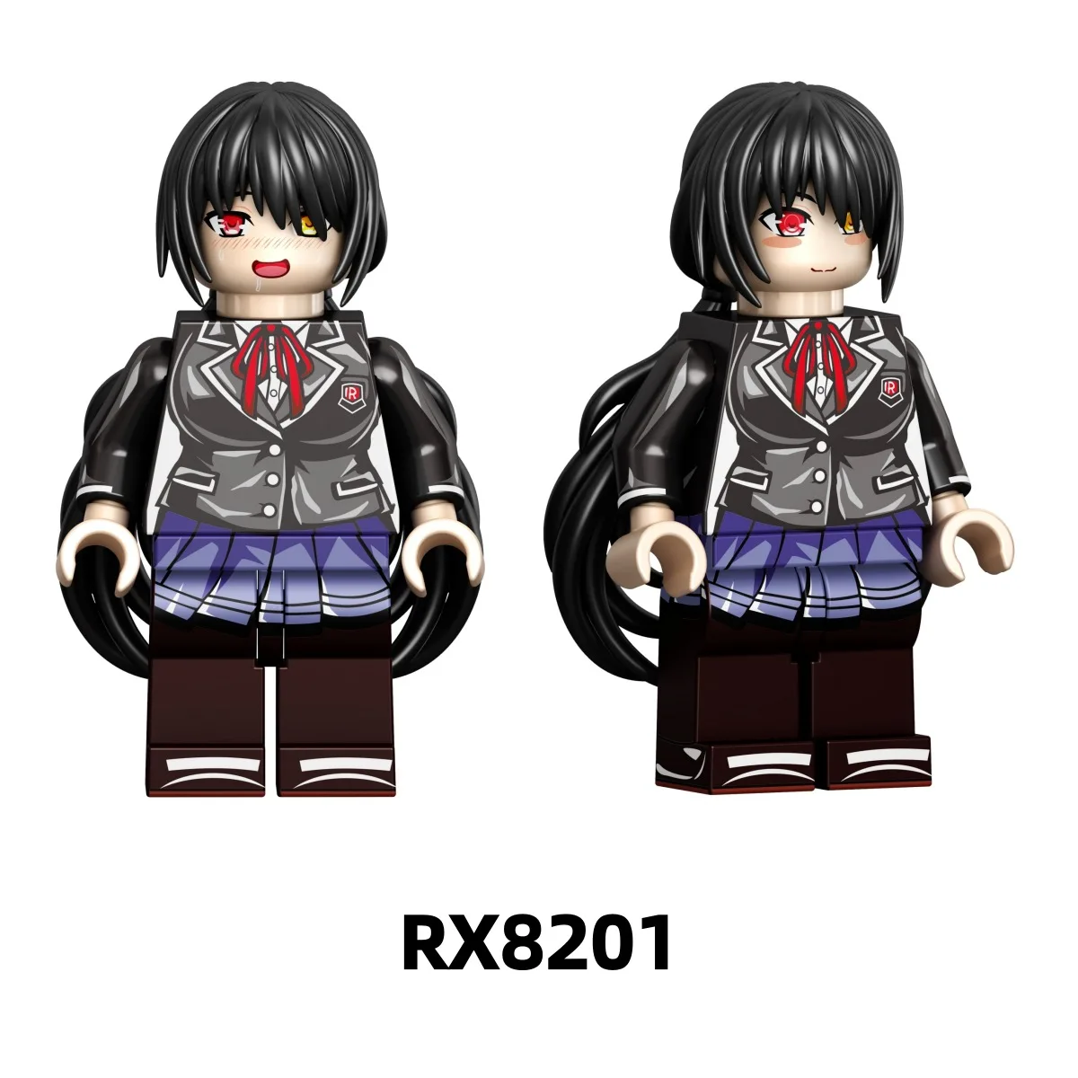 RX8201 Tokisaki Crazy Three Date Uniform Toy Assembly Building Blocks Renzai Puzzle Toy Gift Enthusiast Collection
