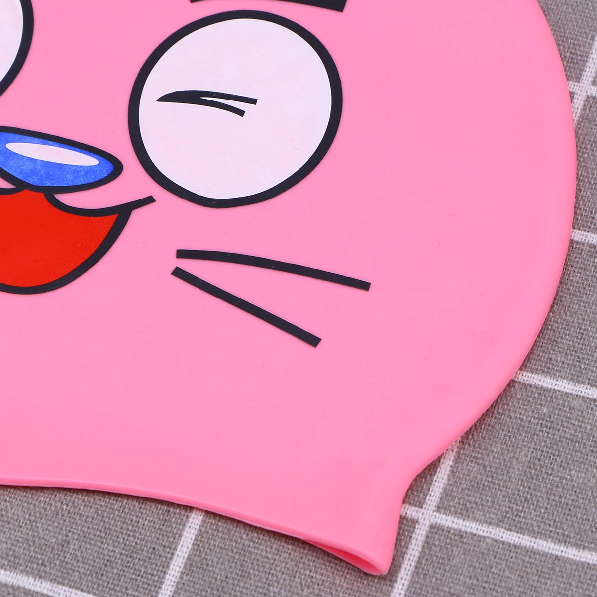 

Silicone Swimming for Kids Swimming Hat Cartoon Animal Design Chlorine Resistant Lightweight Flexible Swim Cap