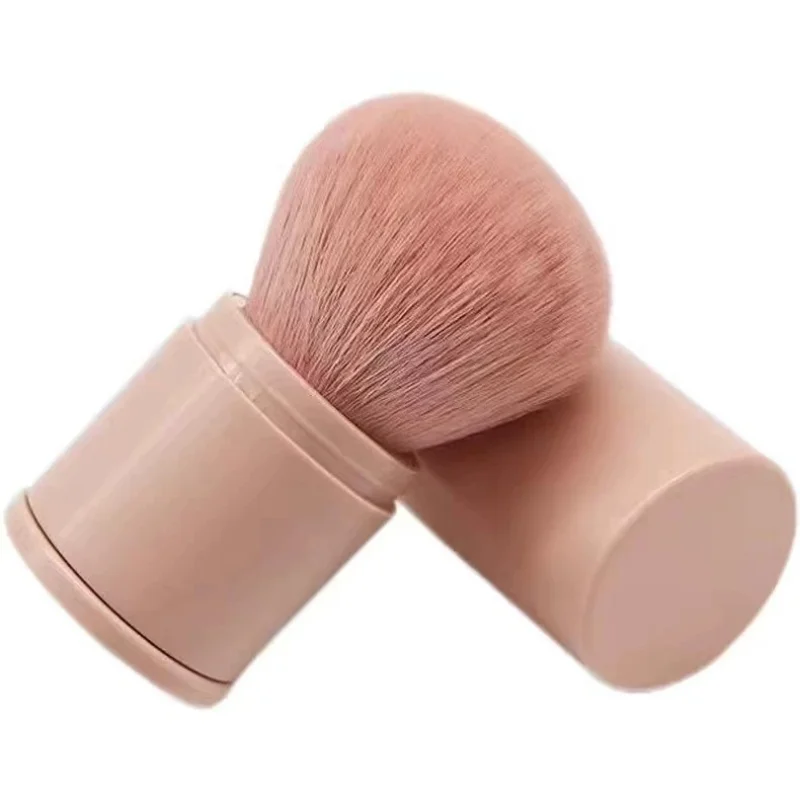 Pinceau de maquillage rétractable professionnel pour le visage, brosse à Blush, brosse de contour, pinceaux à poudre libre, cheveux synthétiques Ultra doux