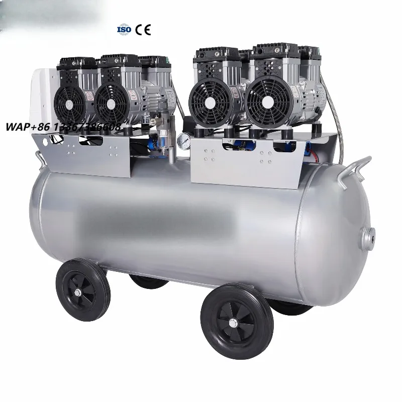 Langair Low Noise Oil Free High Pressure Piston Type Air Compressor for Blow Moulding Machine