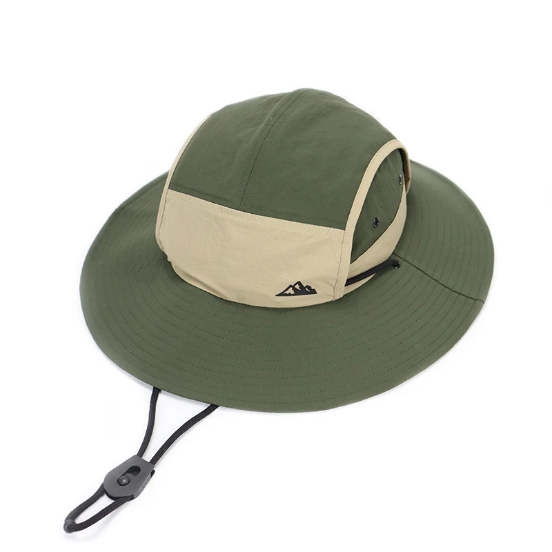 Summer Big brim sun hats wish Windproof rope Men women beach fishing sunshade hat