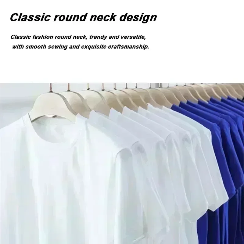 Herren-T-Shirt mit individuellem Vorder- und Rückdruck, DIY-Foto-Logo, personalisiertes Oversize-Streetwear-T-Shirt – Detail 15