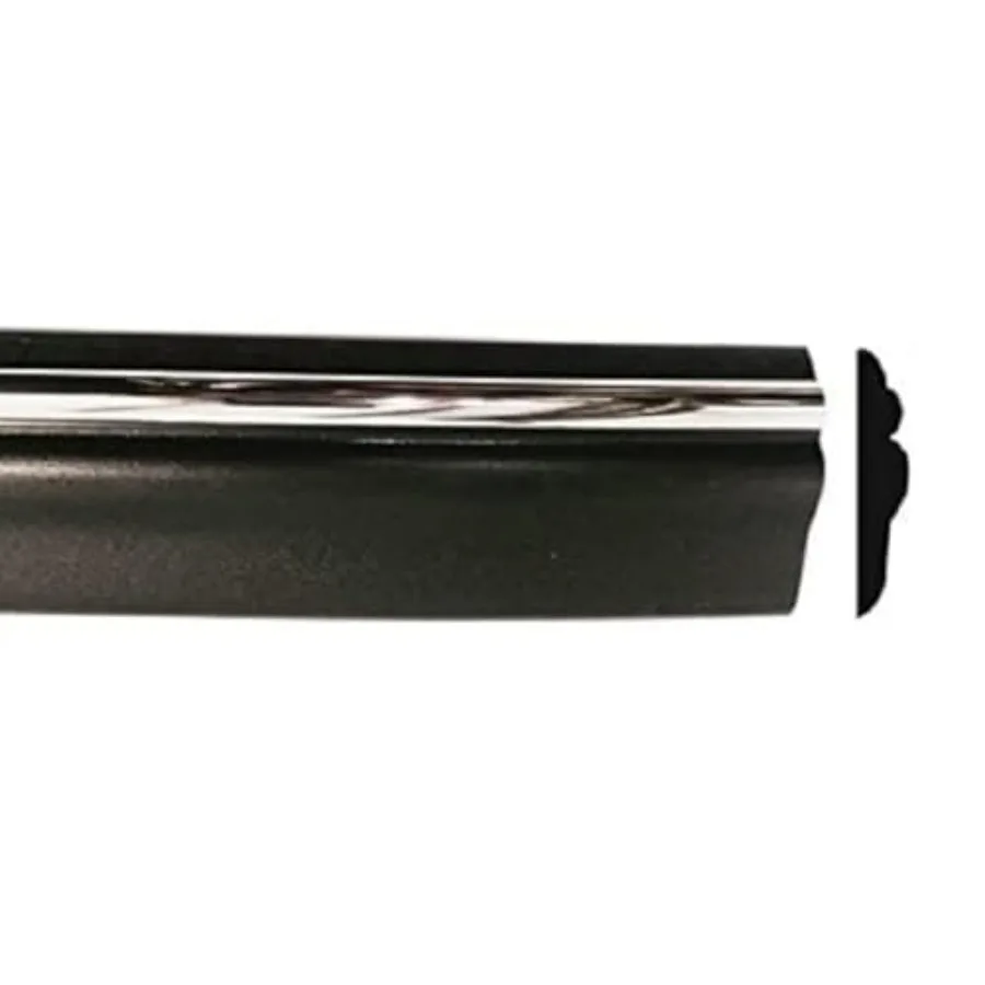 

Automotive Authority Black Chrome Side Body Trim Molding Replacement for 1994-1997 Dodge Ram Pickup Truck - 1-7/8 Wide Half Rol