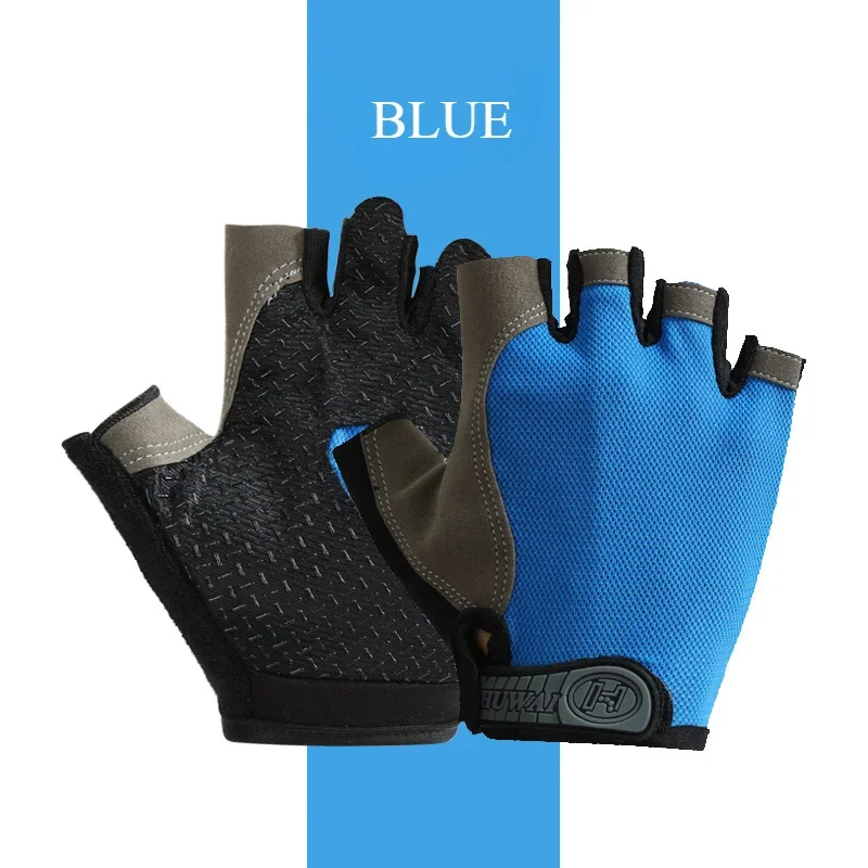 Guanti da allenamento da palestra senza dita per uomo donna guanti da ciclismo sport Fitness moto Mtb guanti antiscivolo accessori per biciclette