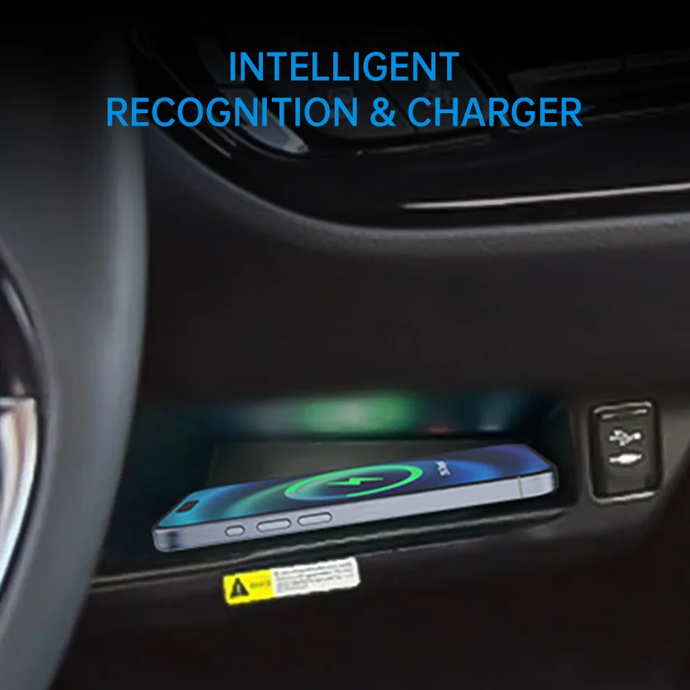 Mocendo 15w carregador sem fio do carro para toyota chr izoa 2018-2020 lhd tapete de carregamento rápido suporte do telefone acessórios de montagem in