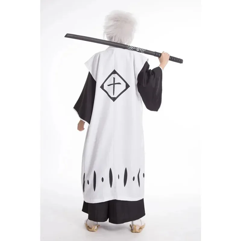 Anime Bleach Costume Cosplay Hitsugaya Toushirou Costumi Cosplay Maschio Unisex Halloween Kimono Set Vestiti Hitsugaya Bleach