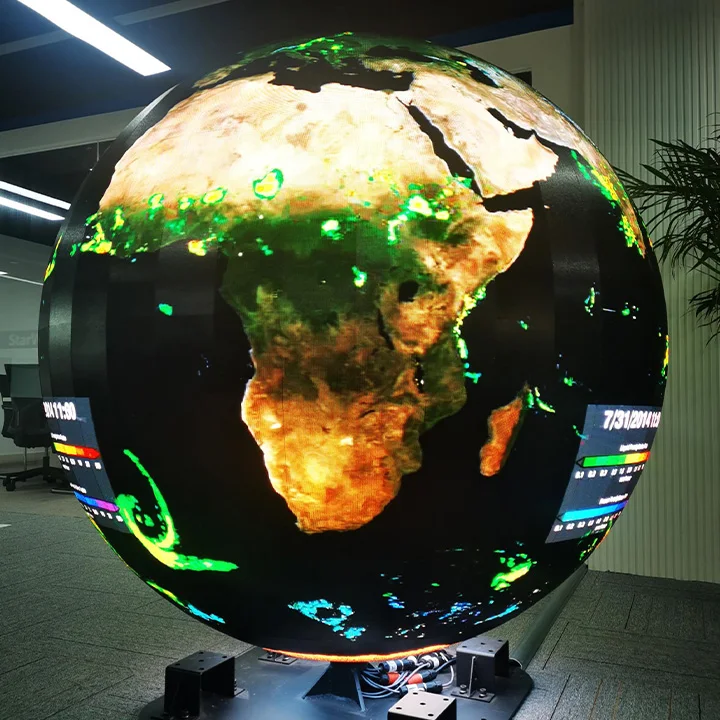 Indoor Flex LED Ball/Globe Display for Retail Elevator Wayfinding Education-for Medical Treatment and Welcome Messages
