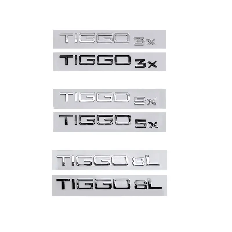 TIGGO 3 TIGGO 5 TIGGO7 Labeling Logo Car Stickers for CHERY TIGGO Series 3X 5X 8L Refit Rear Tail Emblem Trunk Badge Accessories