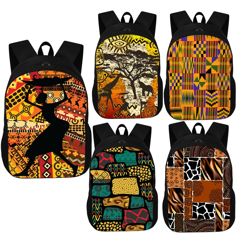 2022 New African Print  Backpack Fashion Afro Bookbag Shoulder Bags 3D Print School Bag Mochilas Student Travel Backpack