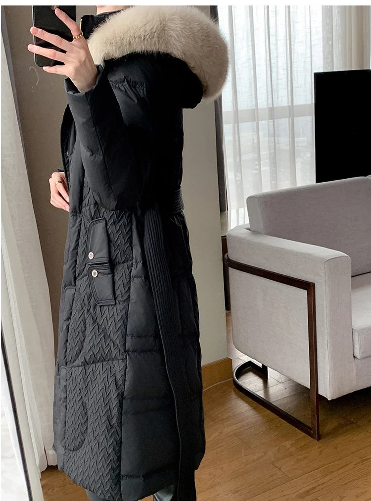 2025 mode Winter Neue frauen Unten Jacke Pendeln Abnehmen Weiße Ente Unten Mit Kapuze Warme Mantel