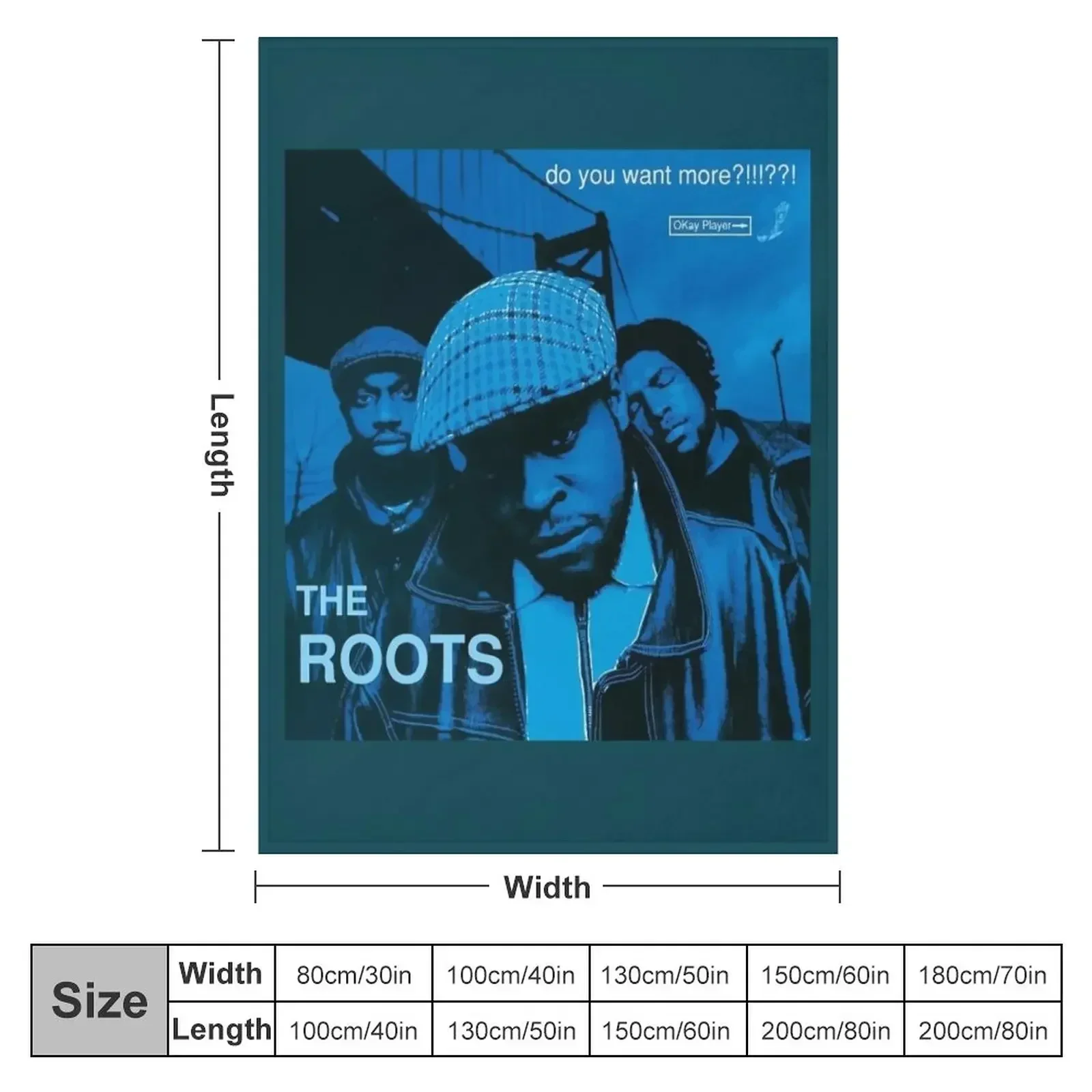 The Roots - Do You Want More!!!! - Album CoveR Throw Blanket Large Plush Blankets