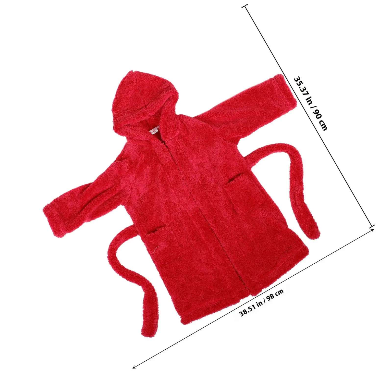 Toddler Bathrobe Kids Hooded Coral Fleece Warm Cozy Sleepwear Loungewear Beach Coverup Multipurpose Home Wear Baby
