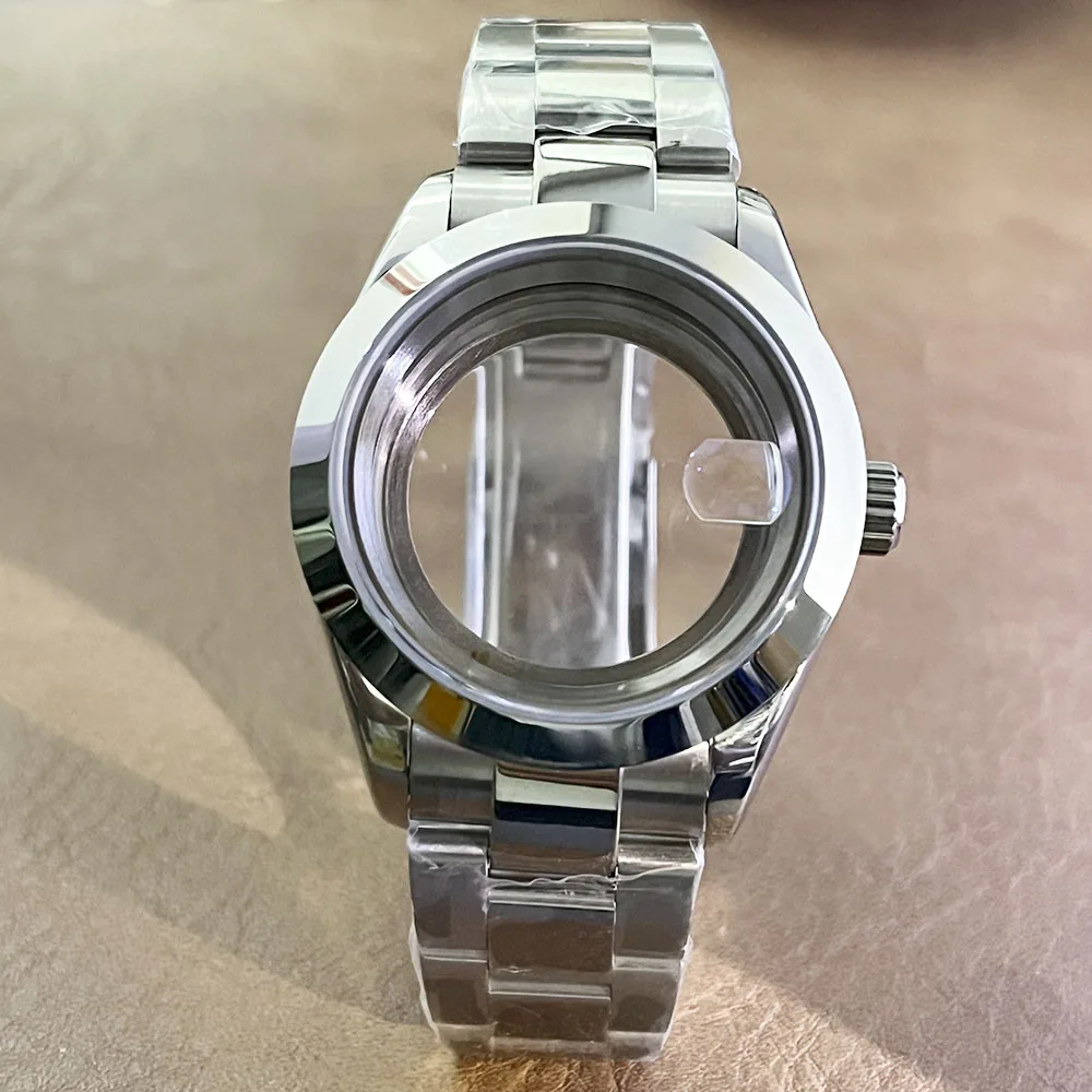 Полированный корпус 39 мм, подходит для автоматических механических аксессуаров для механизмов Nh35, сапфировое стекло, даты и нержавеющей стали