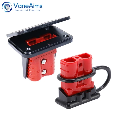 2 uds 50A para conector de carga Anderson 2P 600V enchufe rápido conectores de alimentación de batería de coche conectores de Cable eléctrico