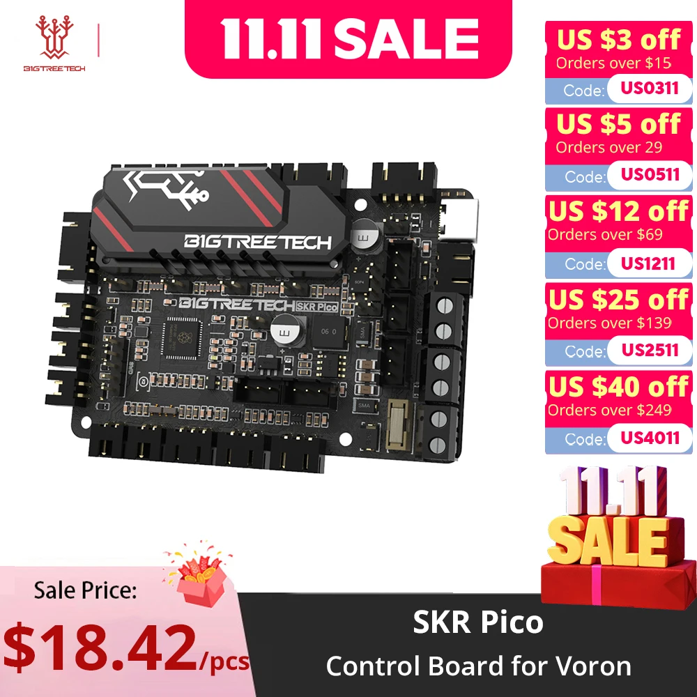 Bigtreetech Btt Skr Pico V1.0 Control Board Raspberry Pi Voor Voron V0 Oled Pi Tft50 Touchscreen Tmc2209 Uart 3d Printer Onderdelen