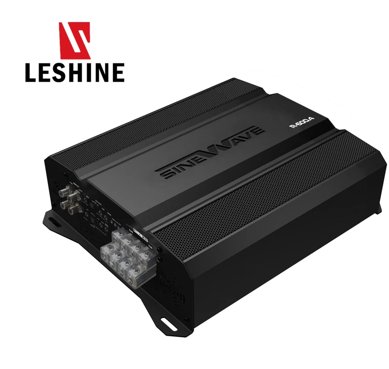 Leshine R 600.4W used power processor brazilian car amplifiers speaker bass v12 and subwoofer audio dsp 4 channel car amplifier