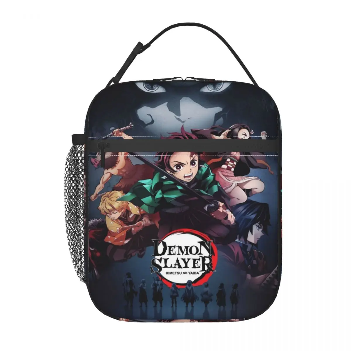 

Insulated Lunch Boxes Demon Slayers Kyojuro Akaza Merch Japanese Anime Lunch Container Causal Cooler Thermal Bento Box