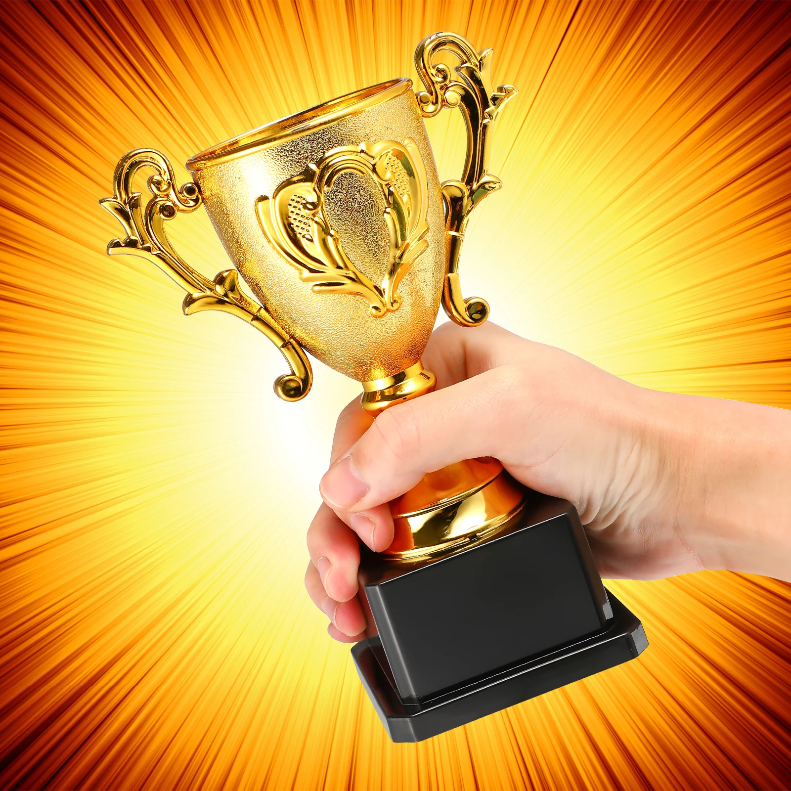 

Plastic Trophy for Kids Children Sports Day Game Toy Winner Medal Golden Cup First Place Award Trophies Commemorative Souvenirs