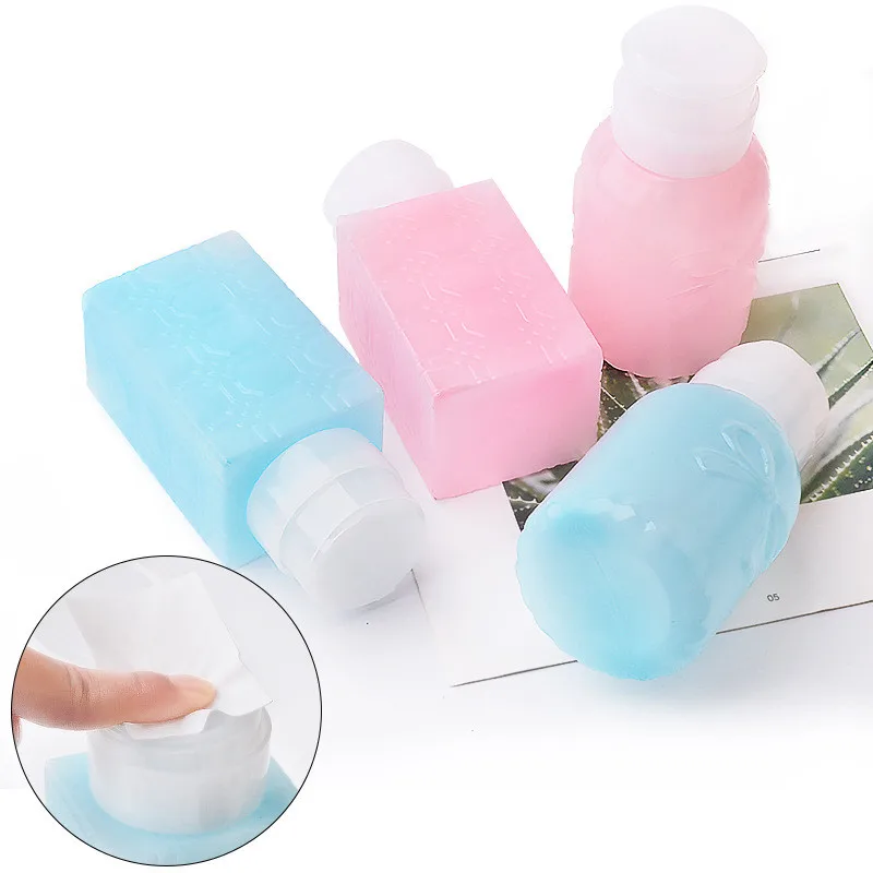 250pcs unha polonês removedor de líquido garrafa uv gel polonês vazio dispensador de bomba de imprensa ferramentas de manicure garrafa de álcool de plástico prego