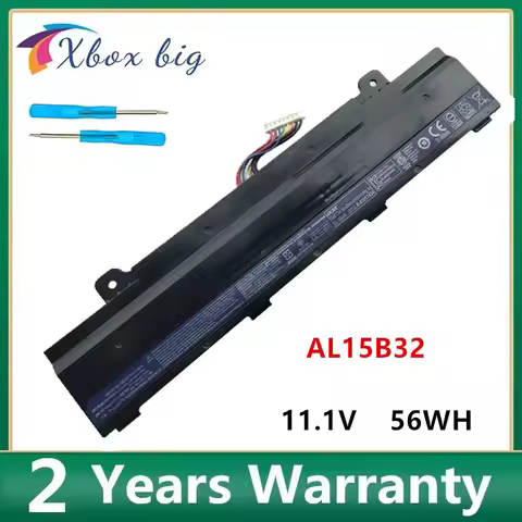 New AL15B32 Laptop Battery For ACER Aspire V15 DG2 V5-591G V5-591 Series T5000-73CF T5000-50HZ N15Q12 11.1V 5040mAh