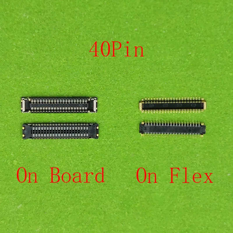 2pcs 40pin LCD Display FPC Connector On Board For Xiaomi Redmi Note8pro Note 8 7 Pro Hongmi 7pro 8Pro Note 7 8 Screen Plug Flex