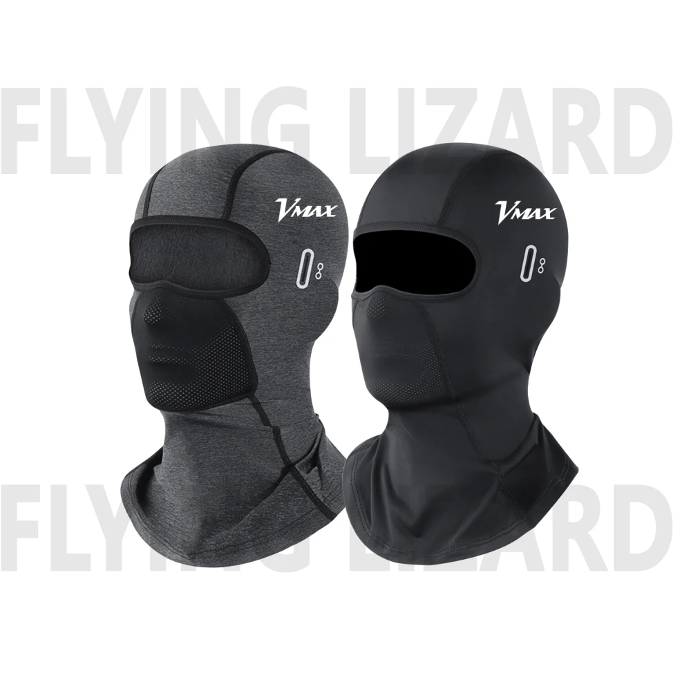 Winter Warm Motorcycle Balaclava Head Mask For Yamaha V‑MAX VMAX1200 VMAX1700 Windproof Thermal Fleece Full Face Headgear