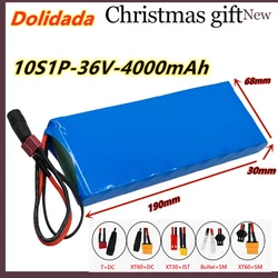 10S1P 36V 4000mah Battery Pack 4Ah 18650 Lithium Li-ion Rechargeable Batteries Ebike Electric Car Bicycle Scooter 20A BMS 500W