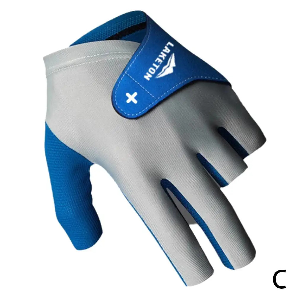 Nueva guante de billar, 1 unidad, guantes para jugadores de billar de tres dedos, guantes antideslizantes, transpirables, protectores izquierdo bordados T1Z8