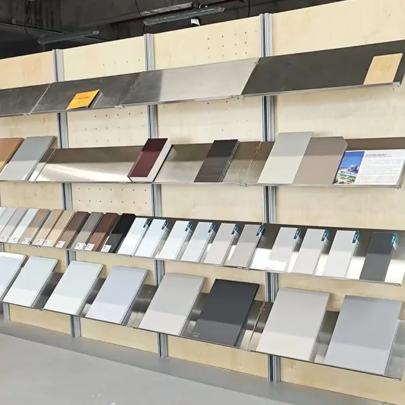Plate color card display rack, tile stone door panel diagonal sample display rack