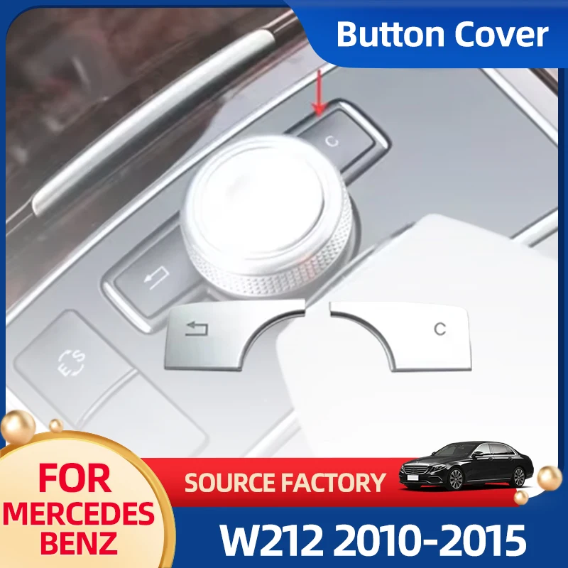 

Наклейки для интерьера, автомобильная консоль, мультимедийная кнопка ES, наклейки, подходят для Mercedes Benz E Class W212 2010 2011-2015, авто