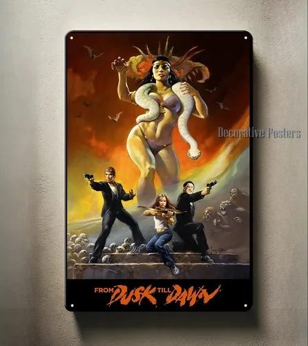 Metallposter „From Dusk Till Dawn“ – Sammlerstück – 20 x 30 cm