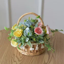 44 Wedding Banquet Flower Baskets Handwoven Flower Baskets Bridal Flower Baskets