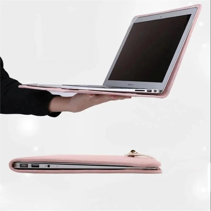 14-calowa torba na laptopa z uchwytem PU etui ochronne na laptopa torba na laptopa dla Macbook, Lenovo, Xiaomi, Huawei